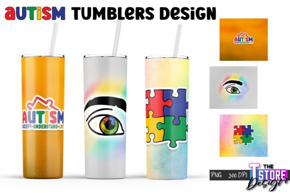 Autism Tumbler Graphics: Health & Crafts Design