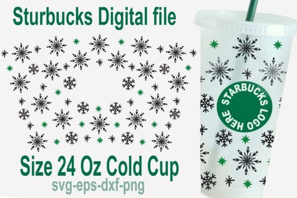 Christmas Snow Wrap Svg: Cold Cup Crafts & Graphics