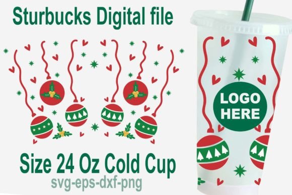 Christmas Tree Bulb Svg – 24 Oz Cup Crafts & Graphics