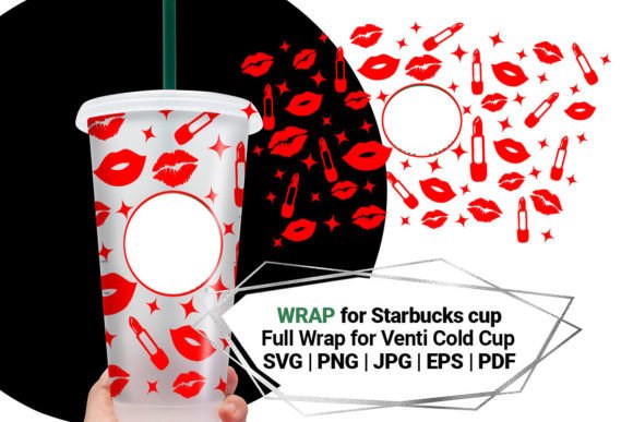 Kiss Wrap for Starbucks Cold Cup 24 Graphics & Crafts