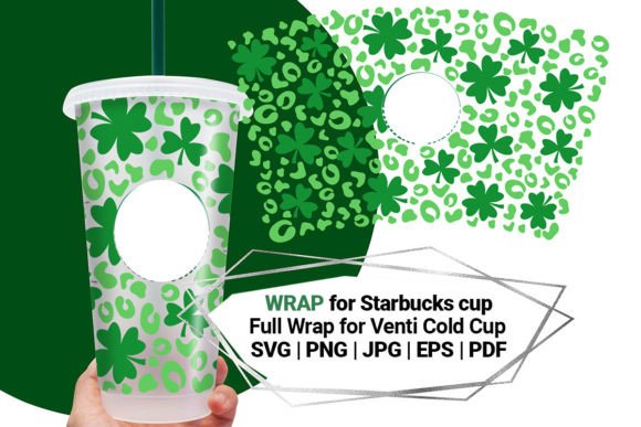 Patrick’s Day Wrap for Starbucks Cup: A Graphics & Crafts Asset