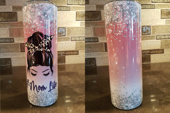 Pink Glitter 20 Oz Straight Mom Life: Graphics & Print Templates