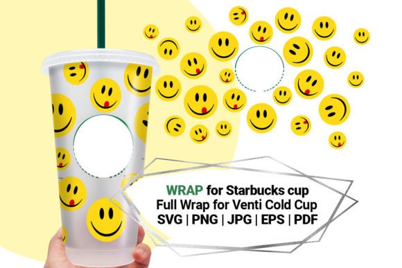 Smile for Starbucks Cold Cup 24 Oz: Graphics & Crafts