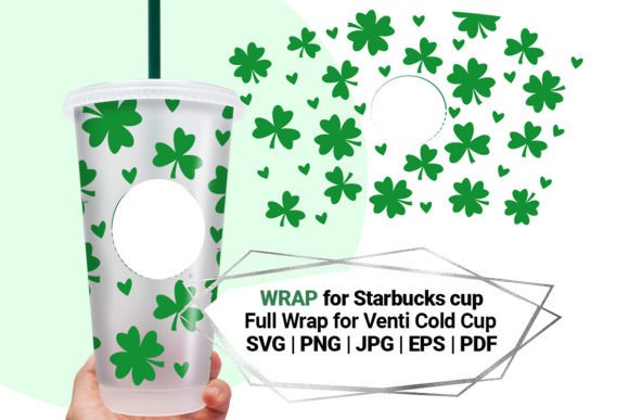 St. Patrick's Day Wrap for Starbucks Cup: Graphics & Crafts